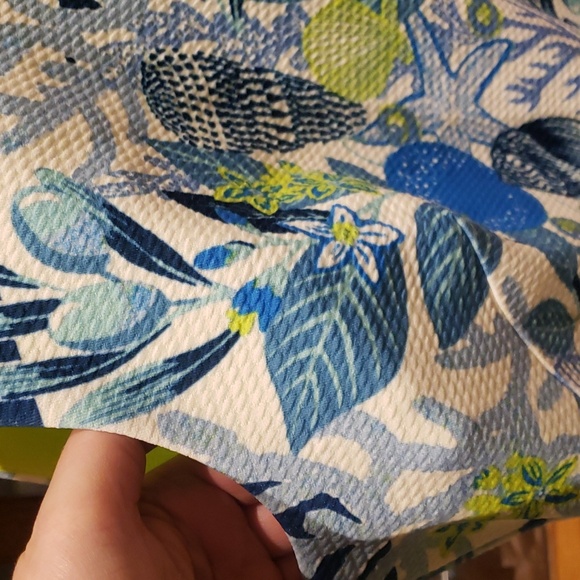 Nwt Eliza J dress blue white lemon green - Picture 12 of 15